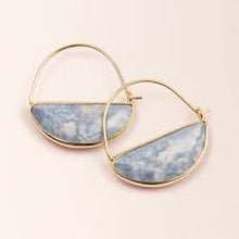 Load image into Gallery viewer, scout stone prism hoop earring