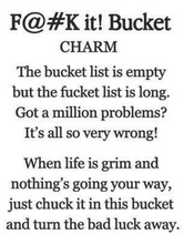 Load image into Gallery viewer, F@#k it Bucket Charm/Pocket Token
