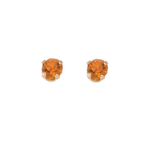 Load image into Gallery viewer, Solitaire Round Cut Birth Stone Ear Sense Stud Earrings
