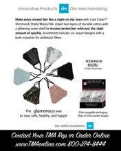 Load image into Gallery viewer, Care Cover Bling Shimmer Sequin Face Mask Party & Wedding