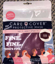 Load image into Gallery viewer, Say What? Care Cover Face Mask