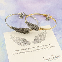 Load image into Gallery viewer, Angel Wing Bangle Bracelet
