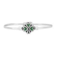 Load image into Gallery viewer, Lucky Shamrock Bangle Bracelet