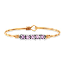 Load image into Gallery viewer, June Birthstone Bangle Bracelet