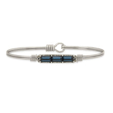 Load image into Gallery viewer, Mini Hudson Bangle Bracelet in Montana Blue