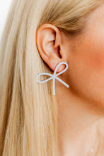 Load image into Gallery viewer, Lola Bow - Baby Blue - Earrings