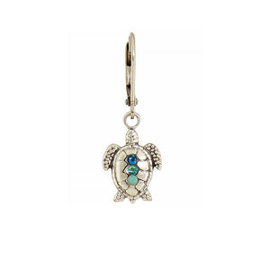 Crystal Turtle Earring