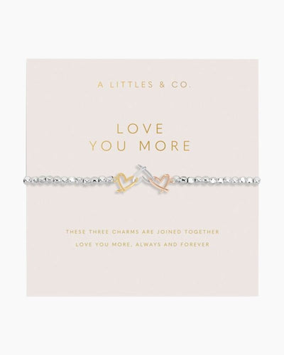 Forever Yours 'Love You More' Trio Bracelet in Silver, Gold and Rose Gold