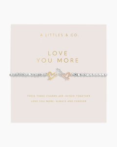 Forever Yours 'Love You More' Trio Bracelet in Silver, Gold and Rose Gold