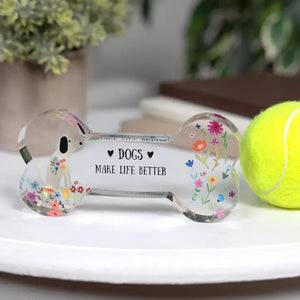 Dogs - 5.5" Acrylic Bone Plaque