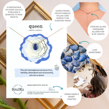 Load image into Gallery viewer, Lapis Lazuli Luxe Necklace for Queen - OLOVE02