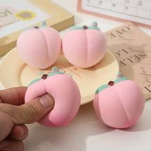 Load image into Gallery viewer, Flocked PU Realistic Peach Squeeze Toy