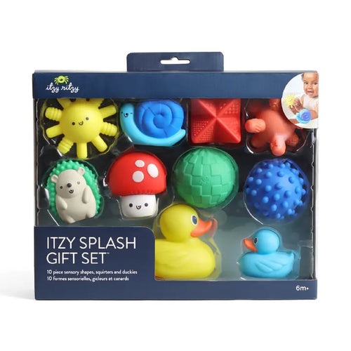 Itzy Splash Gift Set™ Soft Bath + Water Toys