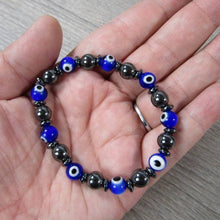 Load image into Gallery viewer, Evil Eye Protection Bracelet 8mm