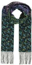 Load image into Gallery viewer, Colorblocked Ditzy Floral Cashmink® Scarf: Rosewood