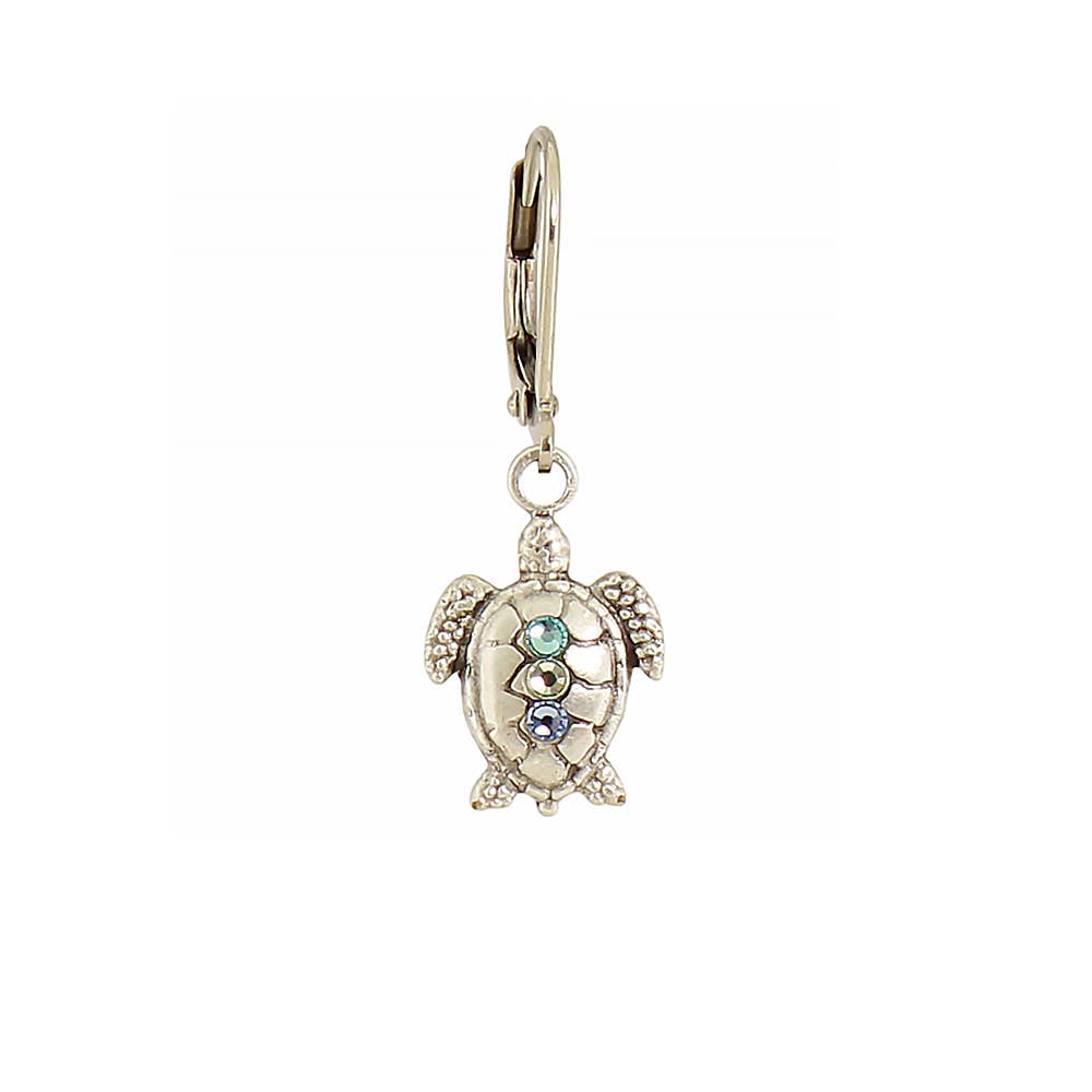 Crystal Turtle Earring