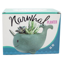 Load image into Gallery viewer, Narwhal Planter