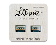 Load image into Gallery viewer, Retro Cassette Earrings