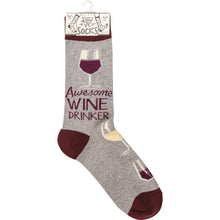 Load image into Gallery viewer, Awesome Wine Drinker Socks