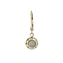 Load image into Gallery viewer, Crystal Disc Dangle Earring