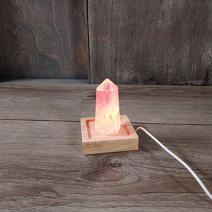 LED Crystal Display Light Stand