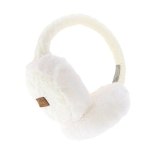 Load image into Gallery viewer, Cable Knit Faux Fur Earmuff EM3661