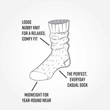 Load image into Gallery viewer, Organic Cotton Heathered Ragg Socks