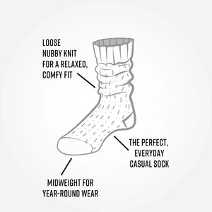 Organic Cotton Heathered Ragg Socks