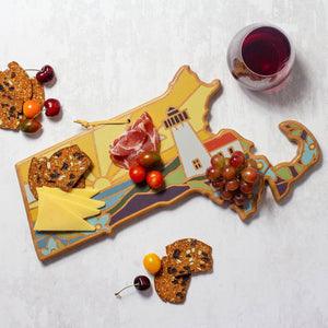 Massachusetts Cutting Board with Artwork by Summer Stokes