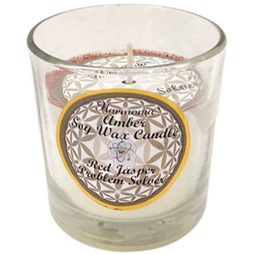 Harmonia Soy Gem Votive Candle - Problem Solver Tiger Eye