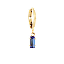 Load image into Gallery viewer, Crystal Baguette Huggie Earring