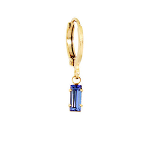 Crystal Baguette Huggie Earring