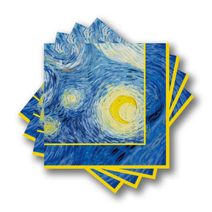 Cocktail Beverage Napkins - van Gogh 