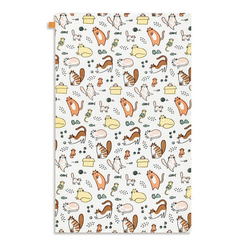 Cat Cotton Twill Kitchen Towel - 17x28in