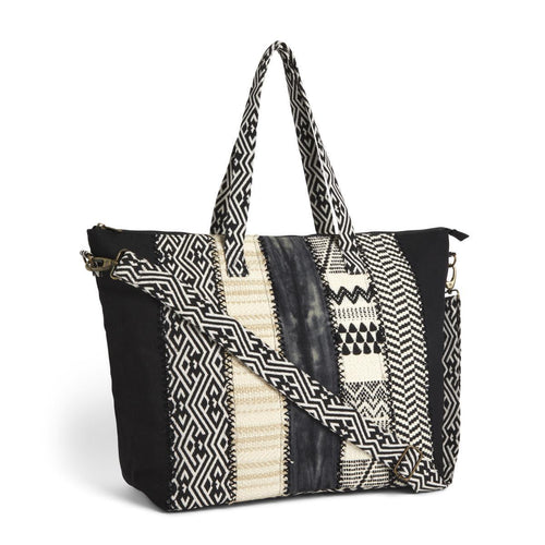 Your Journey Black and Cream Weekender Bag - 23x15in