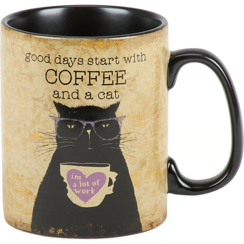 Good Days Start With Coffee And A Cat Mug