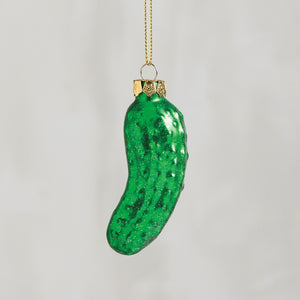 Pickle Glass Ornament