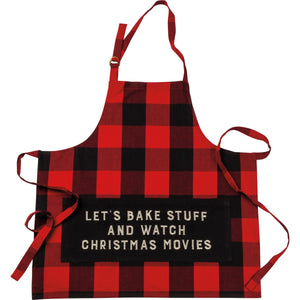 Let's Bake Stuff And Watch Movies Apron