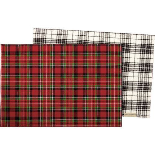 Plaid Placemat - reversible double sided