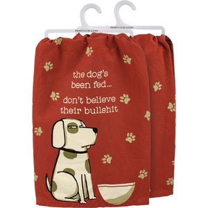 Dog's Been Fed Kitchen Towel /dish towel