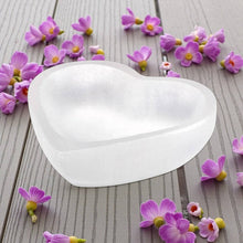 Load image into Gallery viewer, Selenite - Heart Trinket Holder