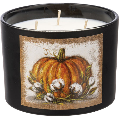 Orange Pumpkin Jar Candle