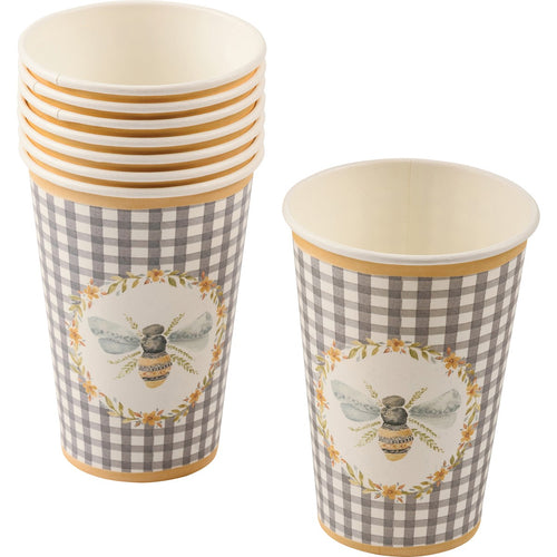 bee paper cups