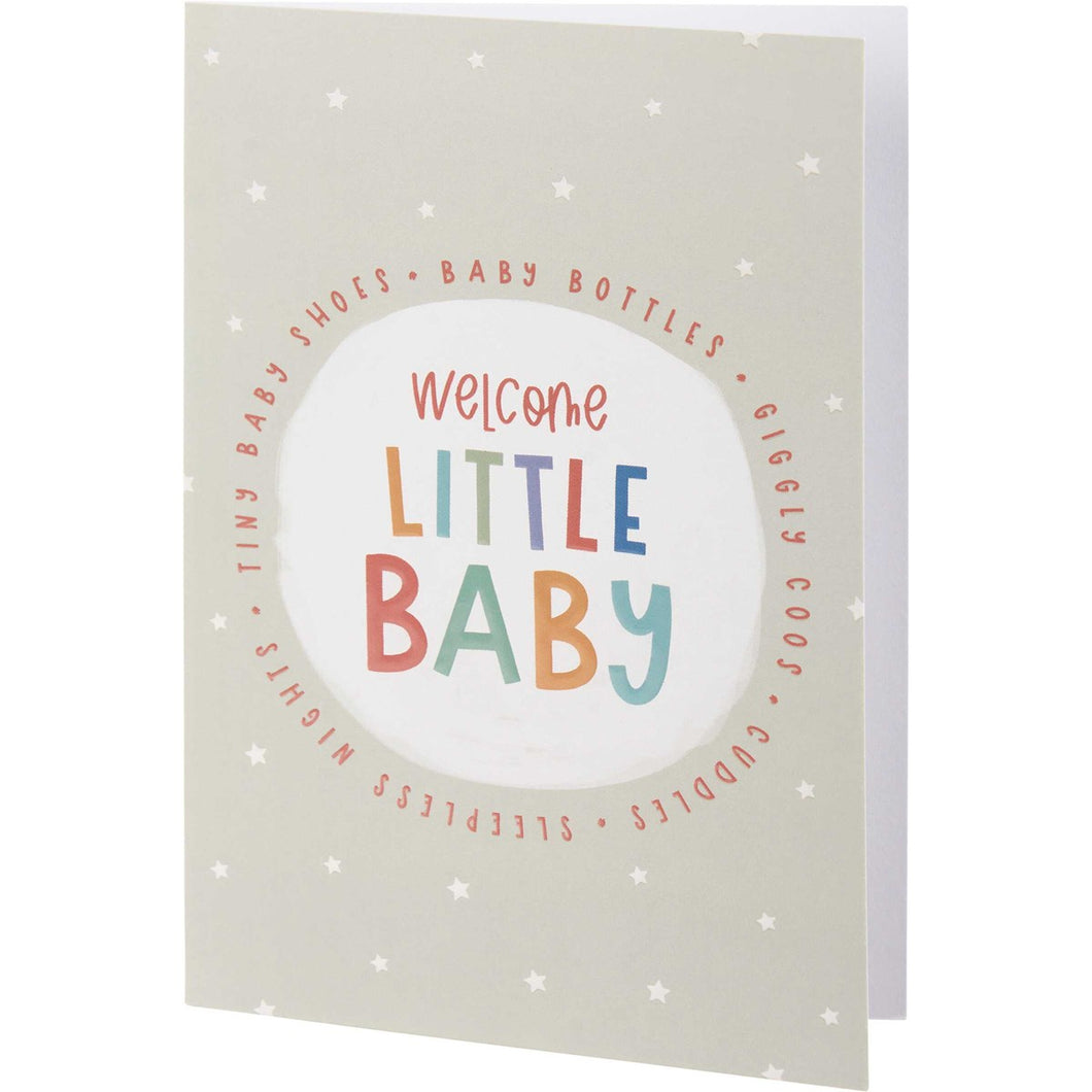 Welcome Little Baby Greeting Card