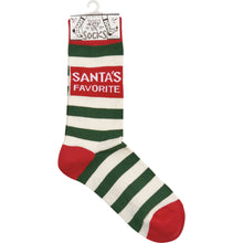 Load image into Gallery viewer, Santa&#39;s Favorite Socks