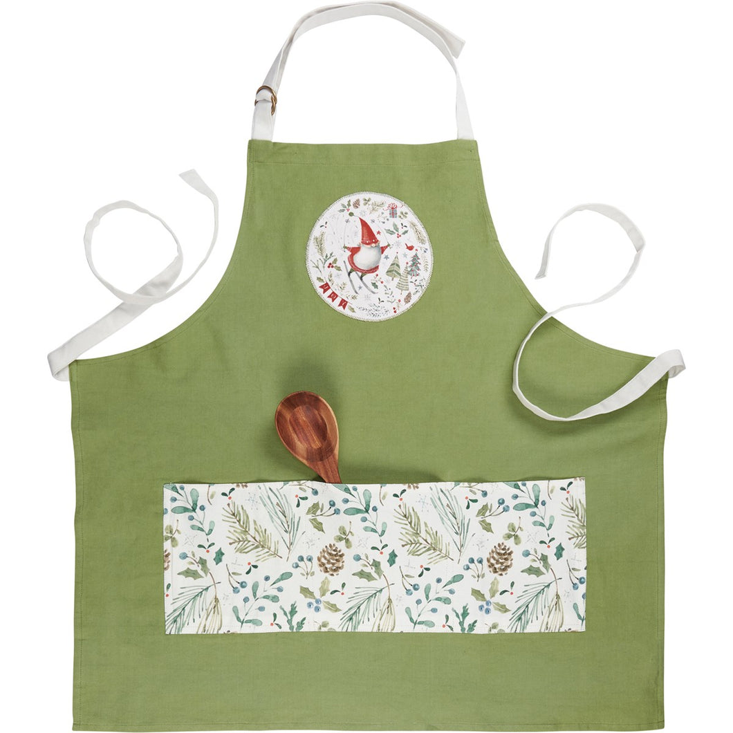 Joy Christmas Gnome Apron