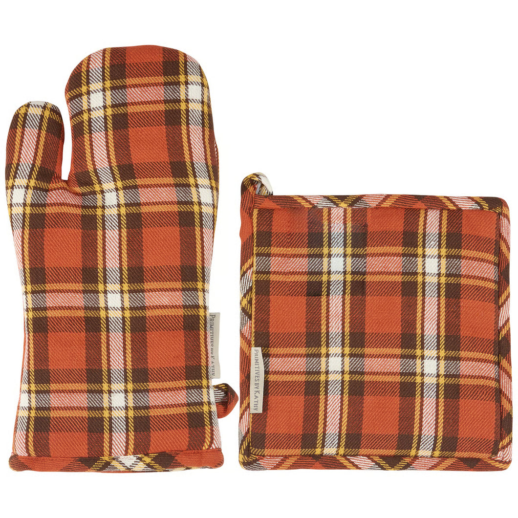 Fall Plaid Kitchen Set