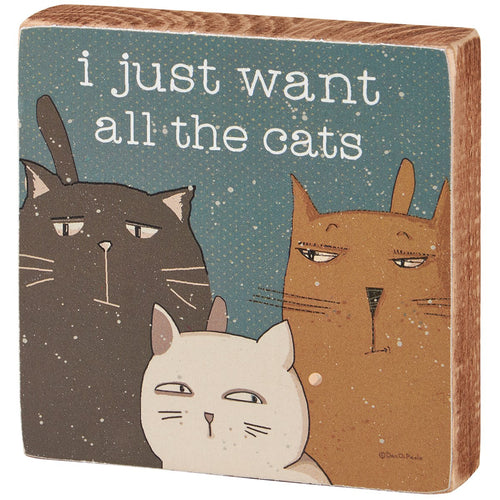 All The Cats Block Sign