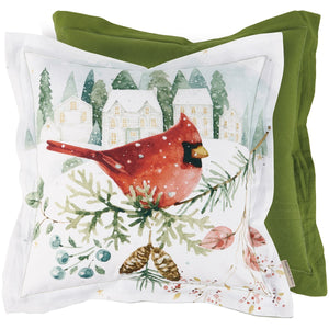 Winter Cardinal Pillow