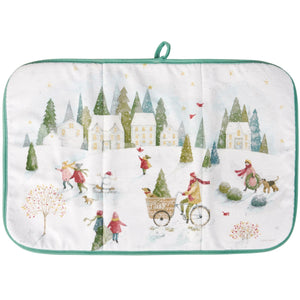 Winter Wonderland Drying Mat